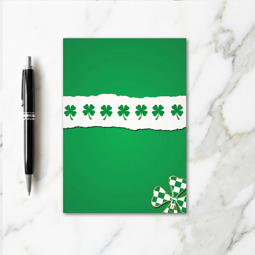Shamrock Pattern Green 2023 Card