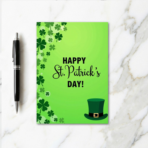 Shamrock Pattern Happy Day Card