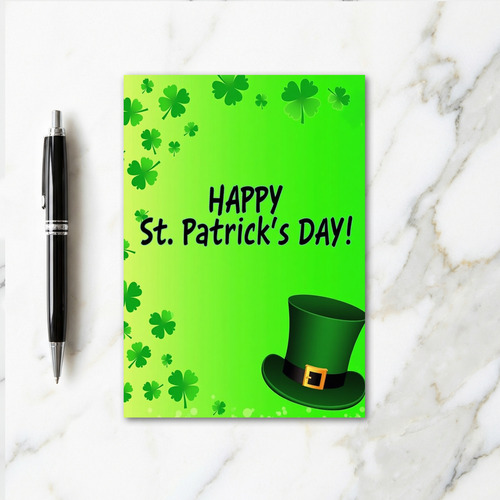 Shamrock Pattern St Patricks Day Card