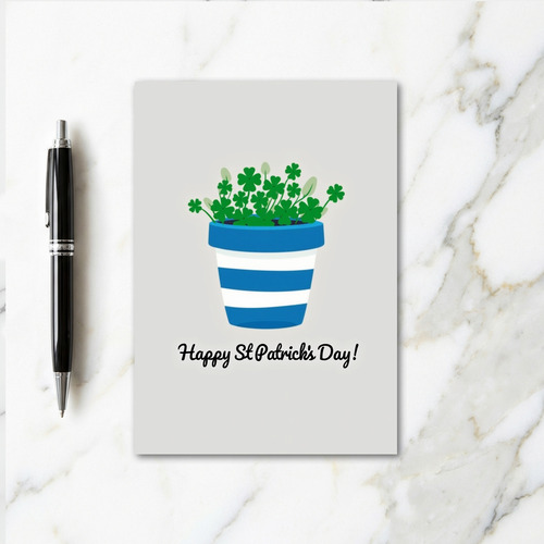 Shamrock Plant Happy St Patricks Card