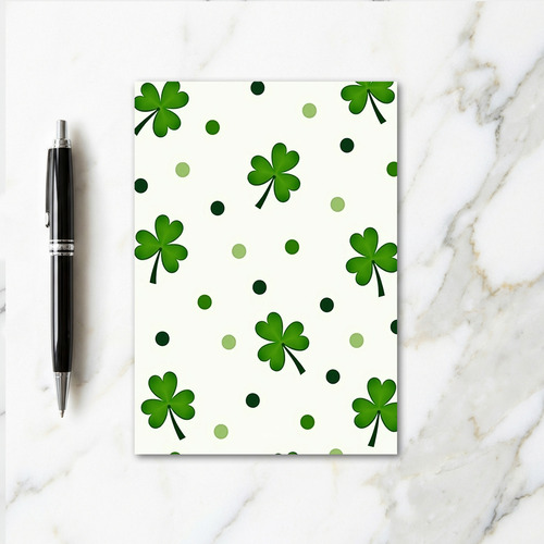 Shamrock Polka Dot Pattern Card