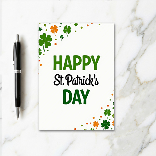 Shamrock Polka Dots Card