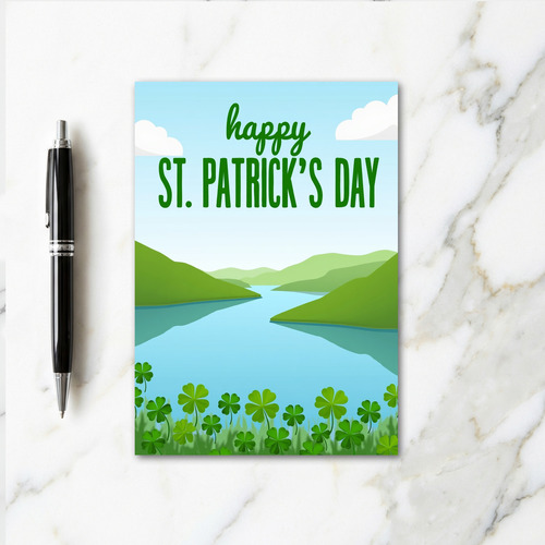 Shamrock Scene Art Card
