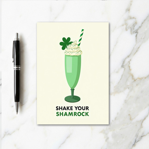 Shamrock Shake Celebration Card