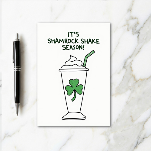 Shamrock Shake Season Card