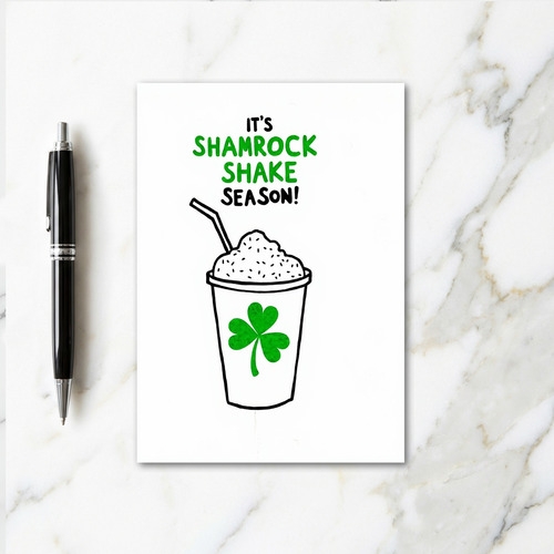 Shamrock Shake Season Great Card