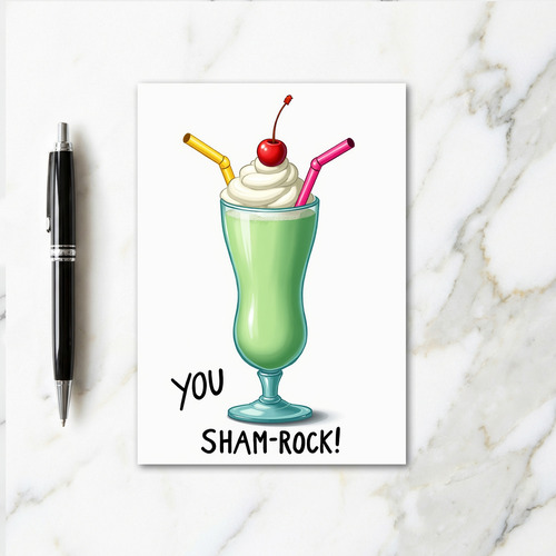 Shamrock Shake Sweet Card