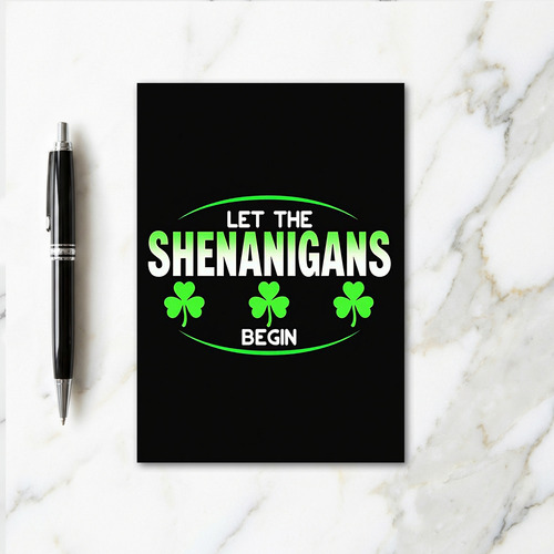 Shamrock Shenanigans Begin Card