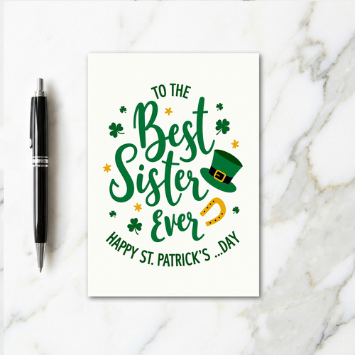 Shamrock Sister St Patricks Card