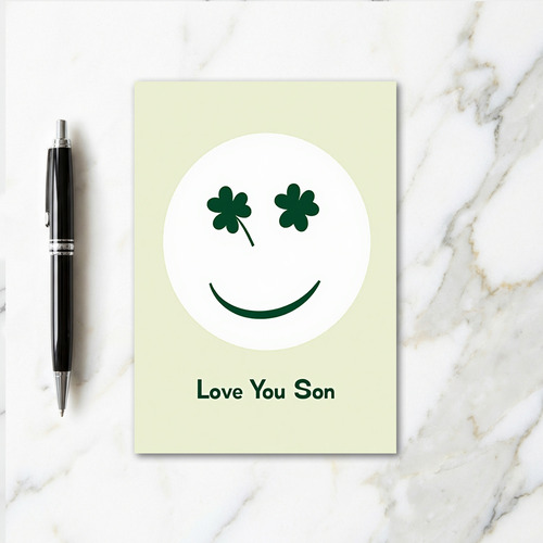 Shamrock Smile Love Son Card