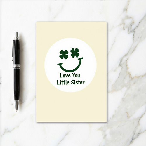 Shamrock Smile Sister Card