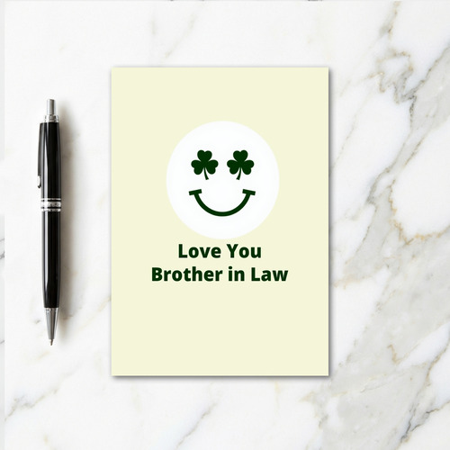 Shamrock Smiling Brother Card