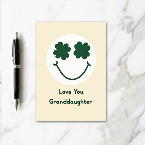Shamrock Smiling Love Card