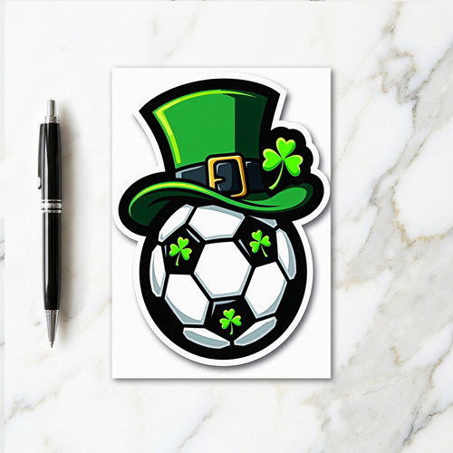 Shamrock Soccer Ball Card