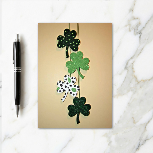 Shamrock Sparkle St Patricks Card
