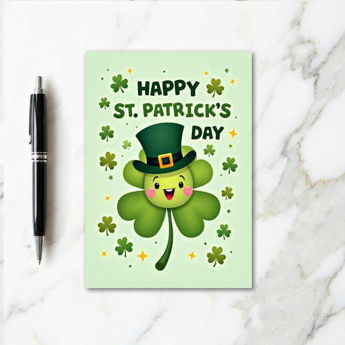 Shamrock Star Pattern Card
