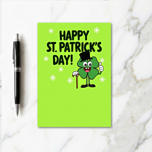 Shamrock Stars Happy Card