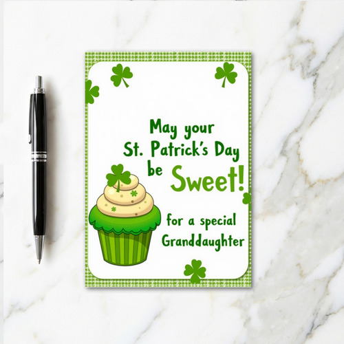Shamrock Sweet Granddaughter Card