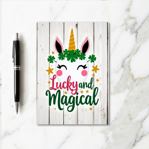 Shamrock Unicorn Lucky Card