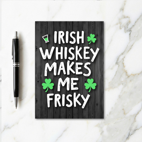 Shamrock Whiskey Fun Card
