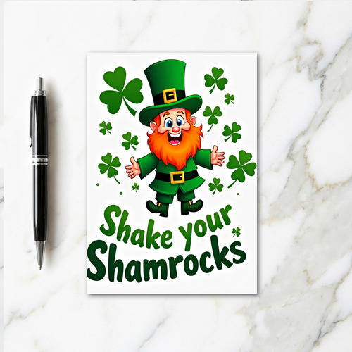 Shamrocks Celebration Card