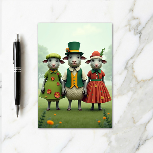 Sheep Springtime Friends Card