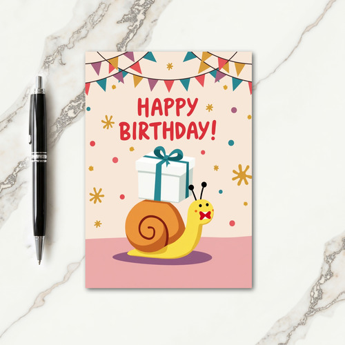 Shelled Creature Birthday Card