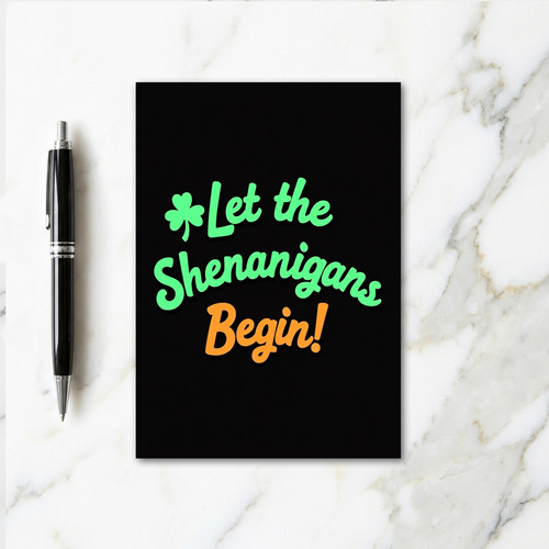 Shenanigans Begin Fun Irish Card