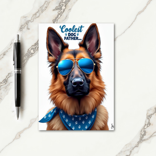 Shepherd Fathers Day Portrait Card