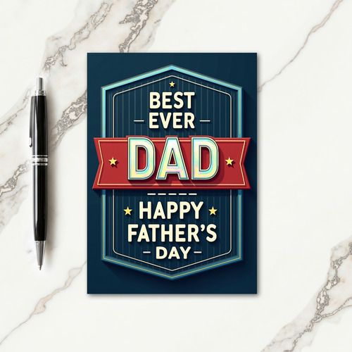 Shield Floral Fathers Day Card