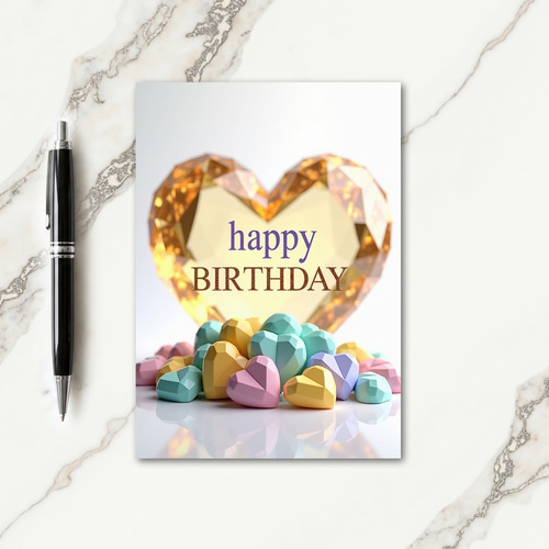 Shimmering Birthday Card