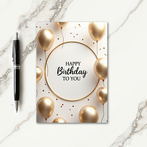 Shimmering Confetti Birthday Card