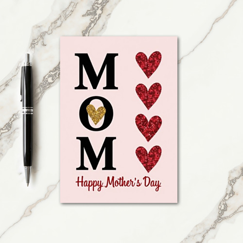 Shimmering Mom Mothers Day Card