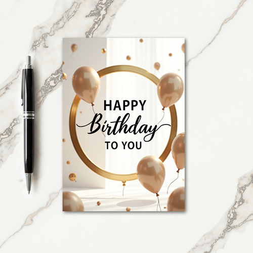 Shimmering Orb Birthday Card