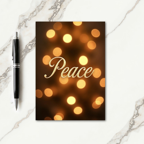 Shimmering Peace Christmas Card