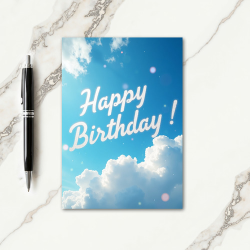Shimmering Sky Birthday Card