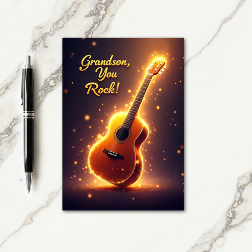 Shimmering Starburst Fathers Card