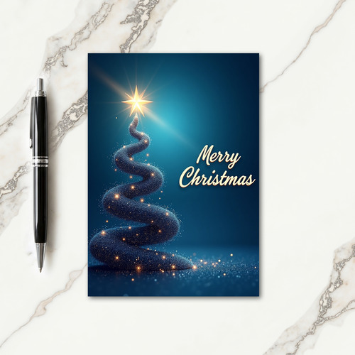 Shimmering Tree Card