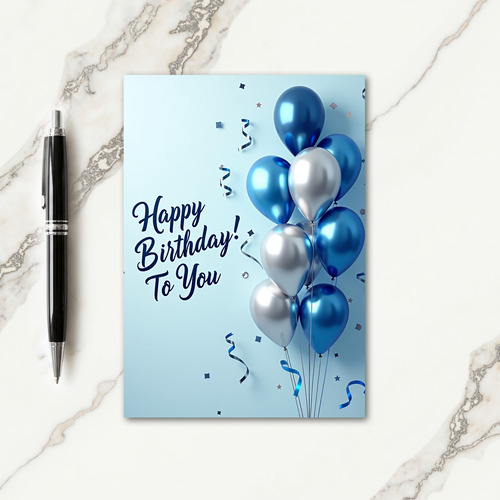 Shining Sphere Birthday Card