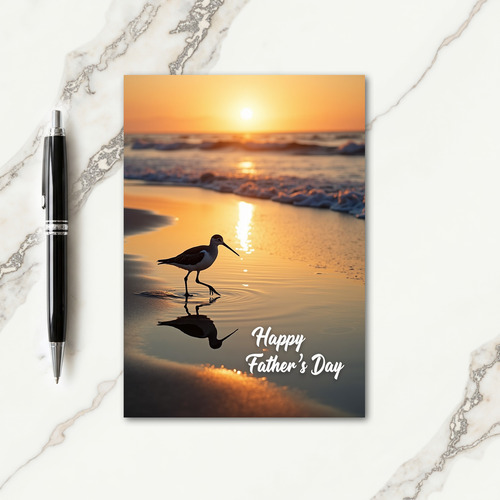 Shorebird Fathers Day Glow Card