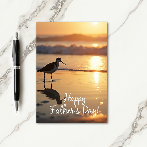 Shorebird Sweet Fathers Day Card