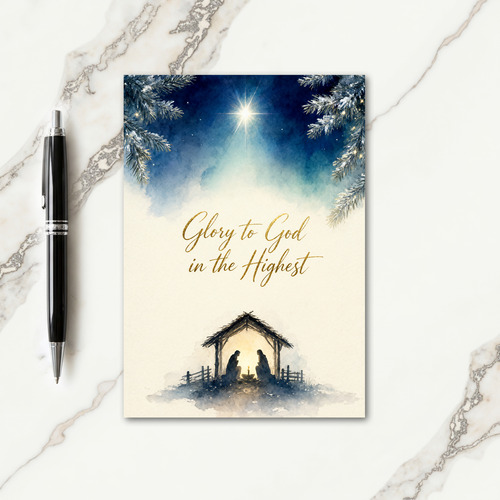 Short Religious Christmas Card Verses Card