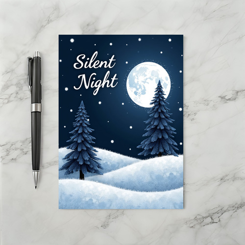 Silent Night Christmas Card