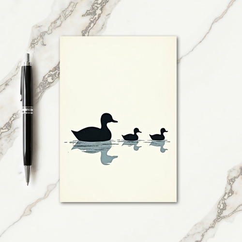 Silhouette Birds Mothers Day Card