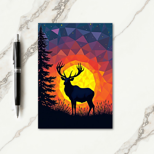 Silhouette Fathers Day Scene Card