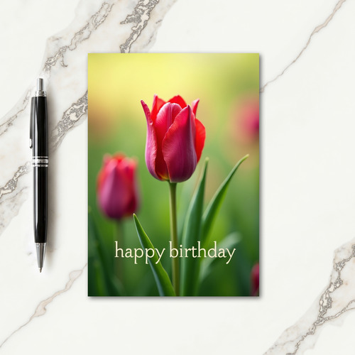 Silken Sheen Birthday Card