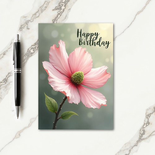 Silky Petal Birthday Card