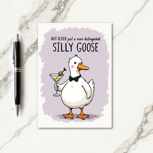 Silly Goose Birthday Design Card