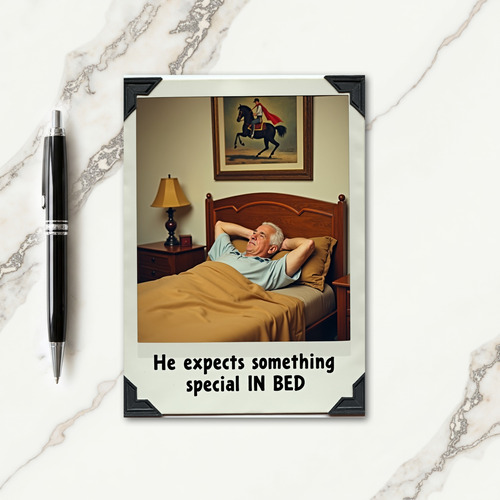 Silver Haired Fathers Day Card