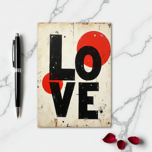 Simple Bold Love Card